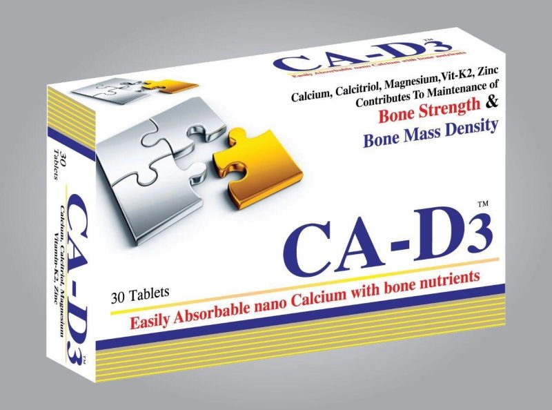 CA-D3 ( Calcium, Calcitriol, Magnesium , vit-K2, Zinc  Bone Mass Density  Elat's