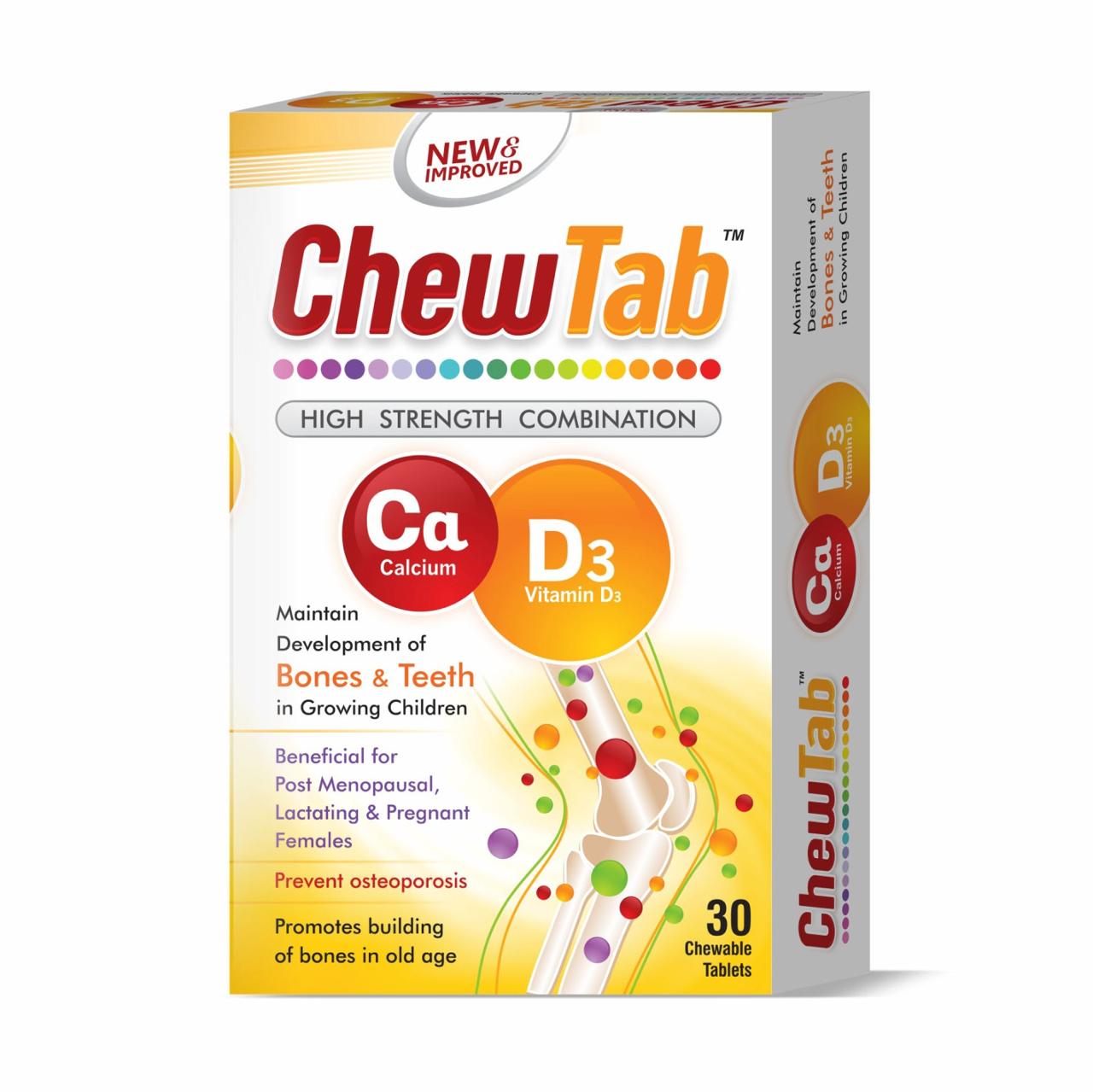 Chew Tab ( Bones & Teeth Growing Children ) Elate