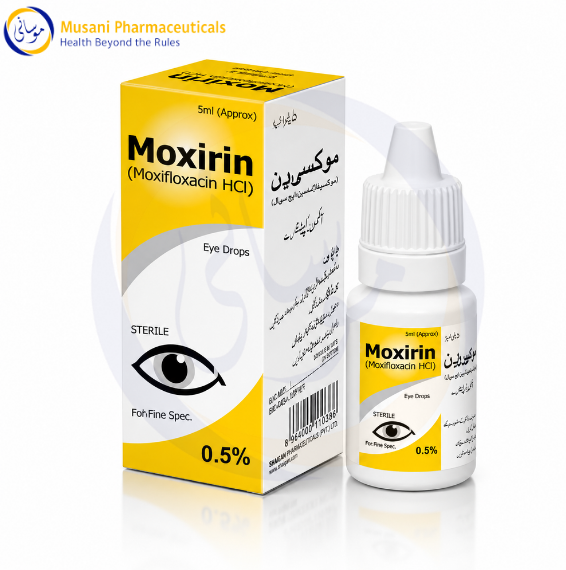 Moxirin Eye Drop 10ml (Moxifloxacin HCI) - Polyfine