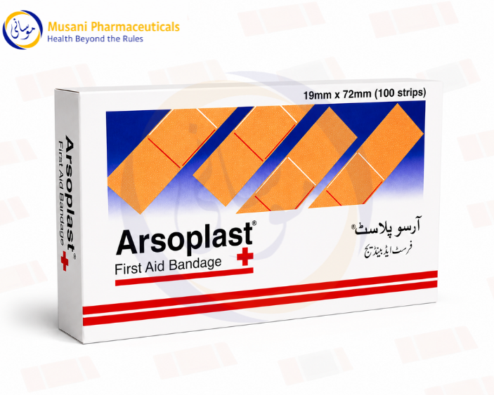 Arsoplast Bandage100 Strips (First Aid bandage) - Arsons