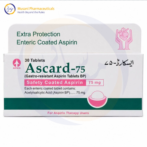 Ascard-75mg Tablet (Aspirin) - Atco