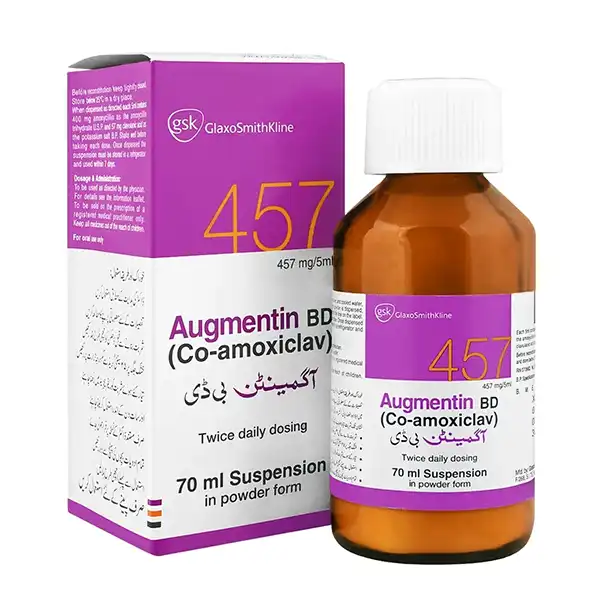 Augmentin BD 457 syrup(Co-amoxiclav) GSK