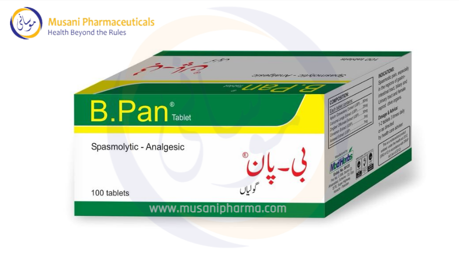 B.Pan Tablet (spasmolytic-Analgesic) - Modherbs
