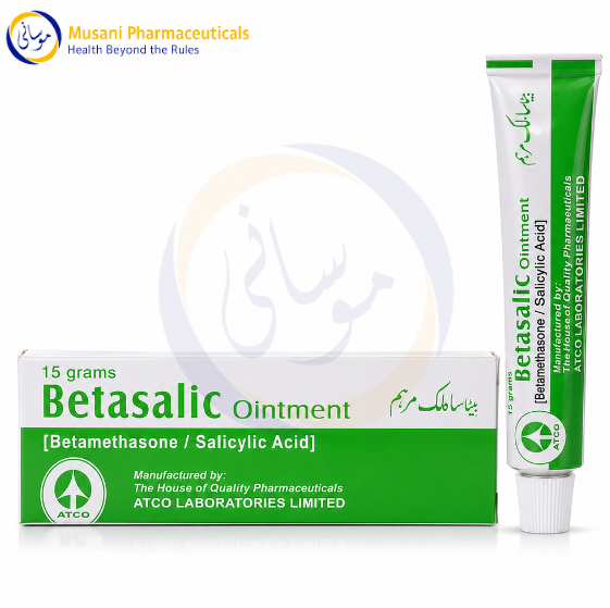 Betasalic Ointment 15g (Betamethasone Dipropionate , Salicylic Acid) - Atco