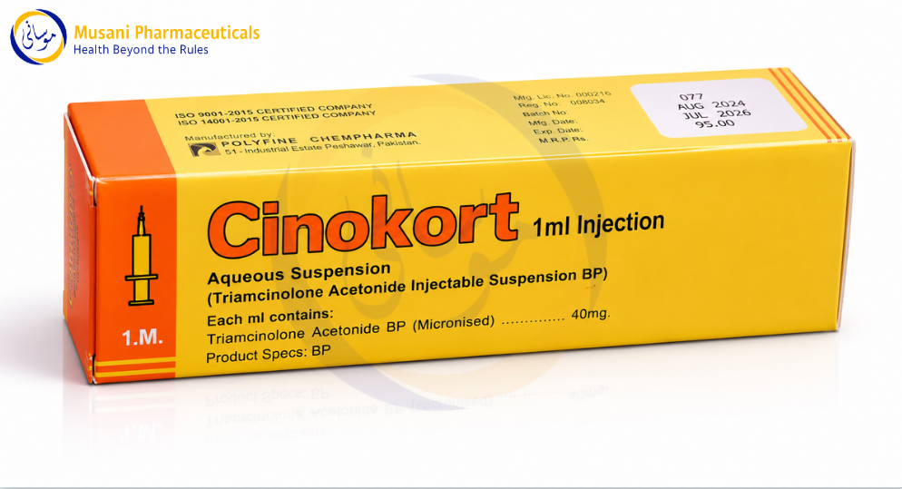 Cinokort Injection 40mg – (Triamcinolone Acetonide) - Polyfine Chempharma