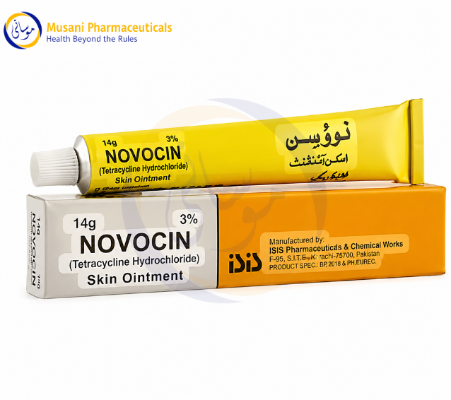 Novocin Skin Ointment 3% 14g (Tetracycline) - ISIS Pharma