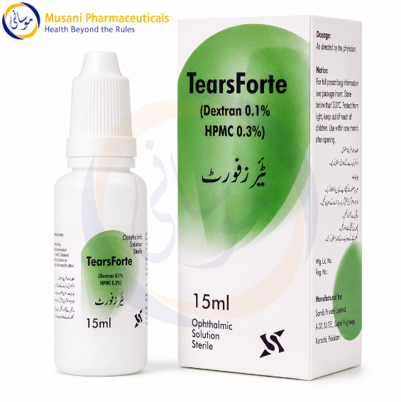 Tears Forte EyeDrop 15ml (Dextran + HPMC) - Sante