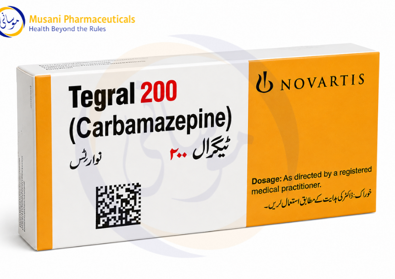 Tegral Tablets 200mg (Carbamazepine) 5 Strips-1 Strip = 10 Tablets- Novartis P