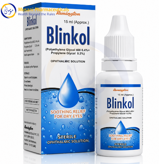 Blinkol Eye Drops 15ml (Polyethylene Glycol, Propylene Glycol) - remington pharmaceutical ind
