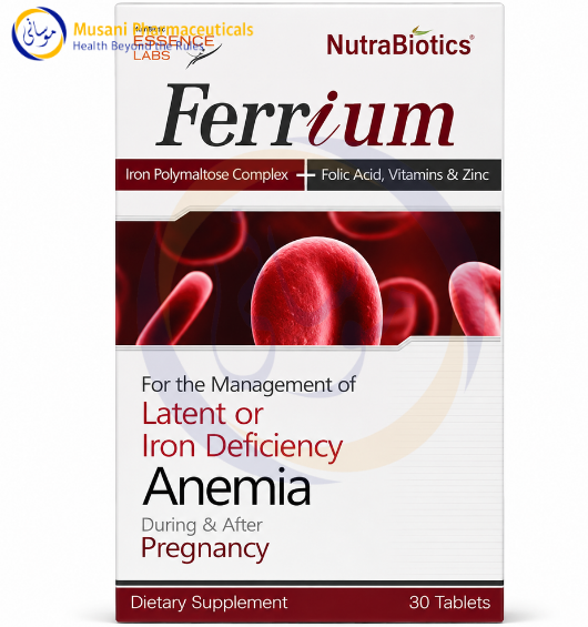 Ferrium Tablets (Iron Bisglycinate , Folic acid , Vitamin + Zinc) - horizon pharmaceuticals