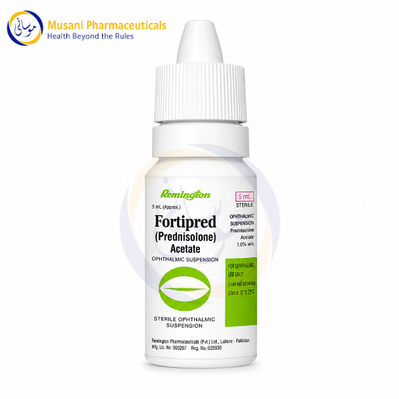 Fortipred (1%) 5Ml Eye Drops (Prednisolone, Prednisone) - Remington Pharmaceutical Industries