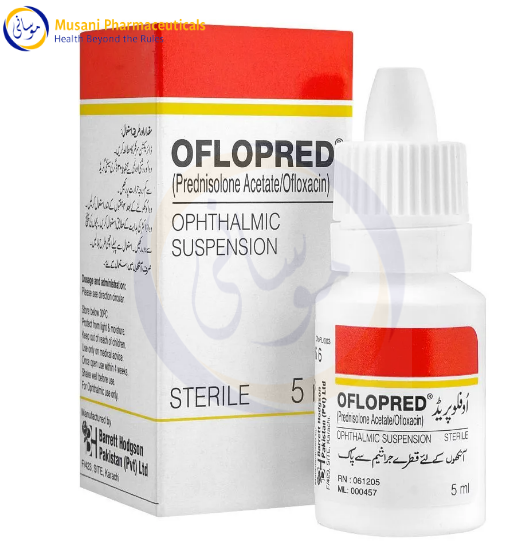 Oflopred Eye Drops 5ml (Prednisolone acetate  , Ofloxacin) -  barrett hodgson pakistan